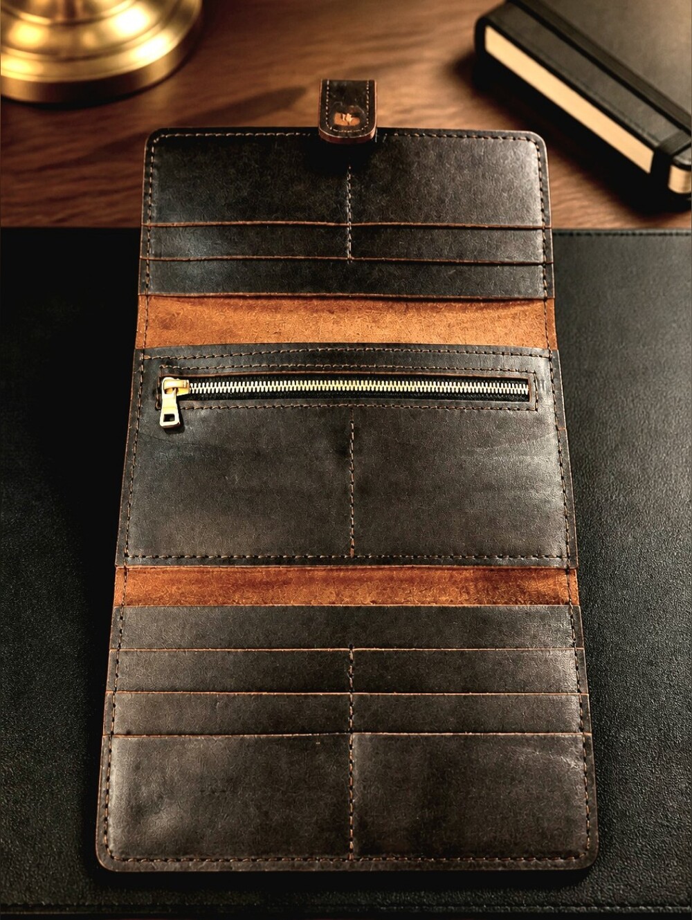 Portland Leather Goods Women's Tri-fold Wallet - Picture 6 of 8